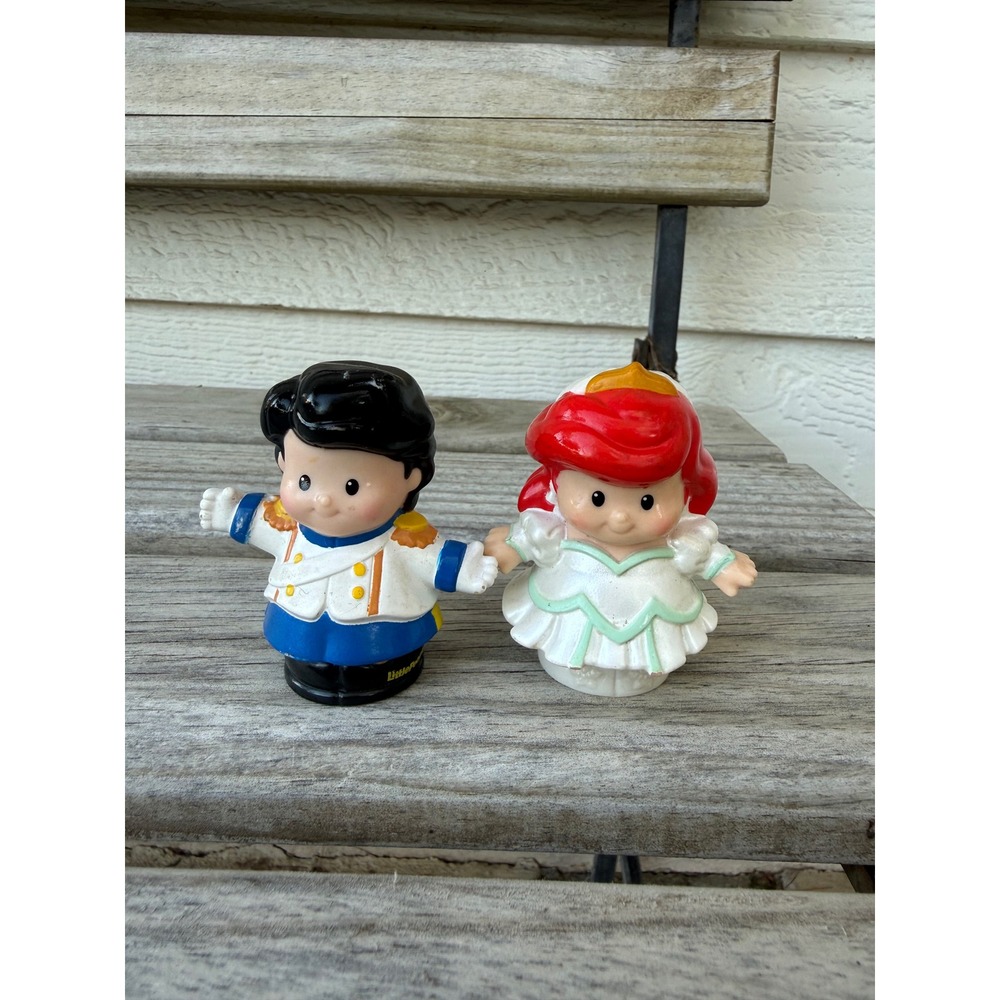 Fisher Price Little People Disney Princess Ariel and Prince Eric Wedding Figures